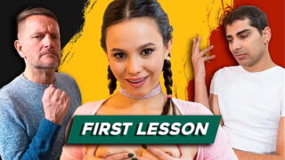 Horny daddy taught me how to fuck in French